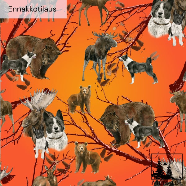 Ennakkotilaus!! Karjalankarhukoira -trikoo