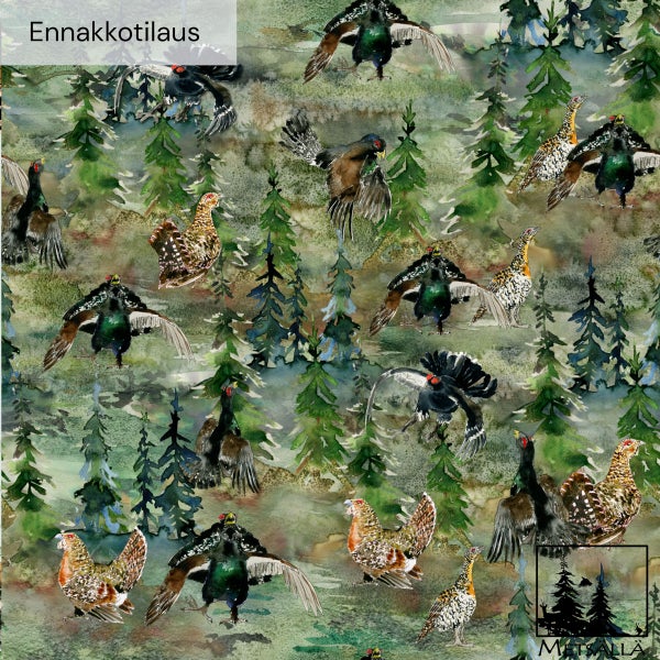 Ennakkotilaus!! Mets&auml;kanalinnut -trikoo