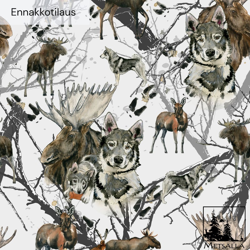 Ennakkotilaus!! J&auml;mtlanninpystykorva -puuvilla tai polyesteri