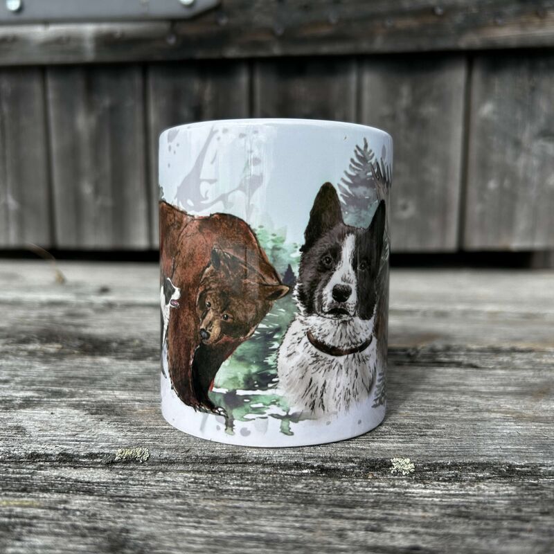 karjalankarhukoira -muki